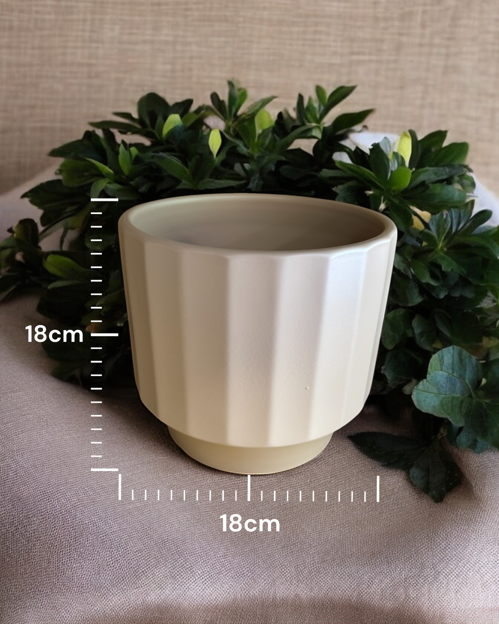 Maceteros Cerámica Rose grande 18cm