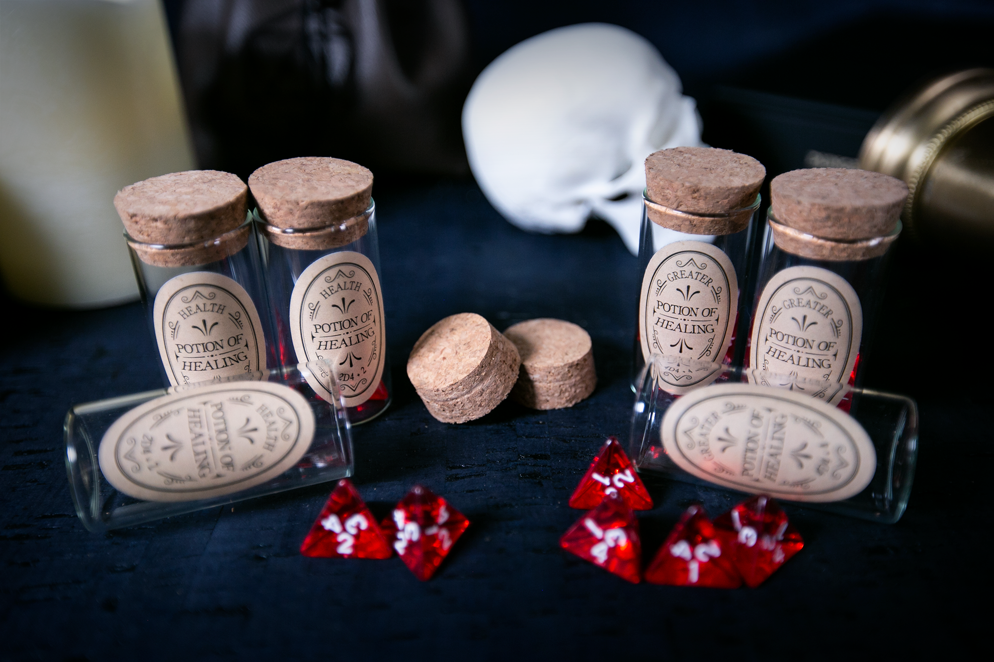 Single Potion of Healing Glass Vials