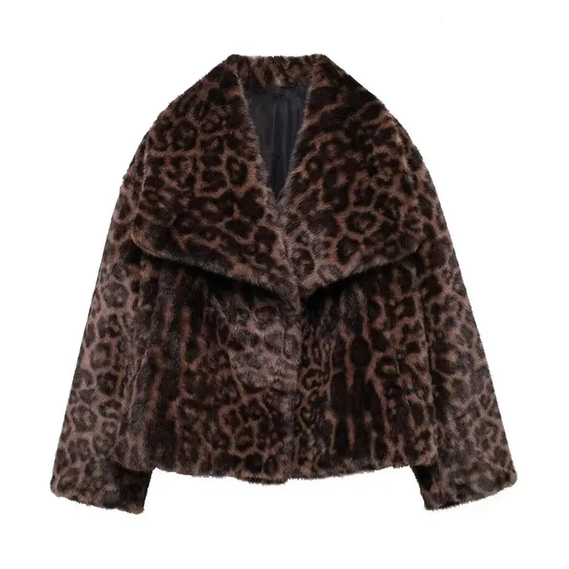 Thumbnail: MUJER Faux Fur Coat Plush Fluffy Women's Jacket 2025 Woman Autumn Winter New in