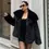 Thumbnail: MUJER Faux Fur Coat Plush Fluffy Women's Jacket 2025 Woman Autumn Winter New in