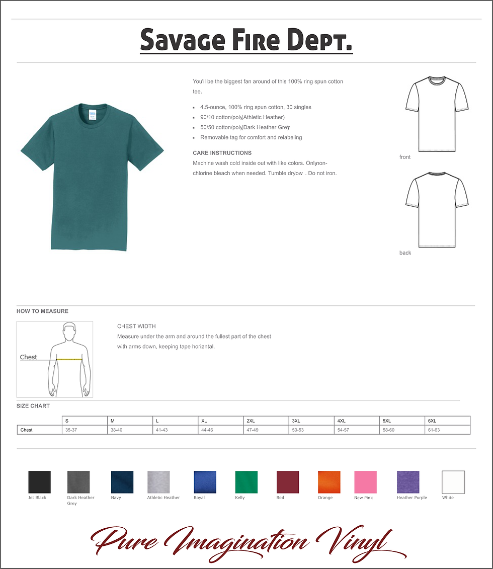 Thumbnail: Savage Fire Dept. T-Shirts 2020