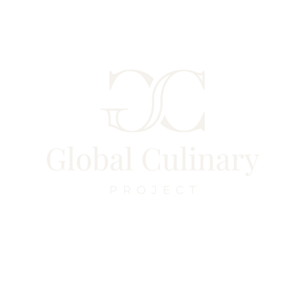 Global Culinary Project logo in off white