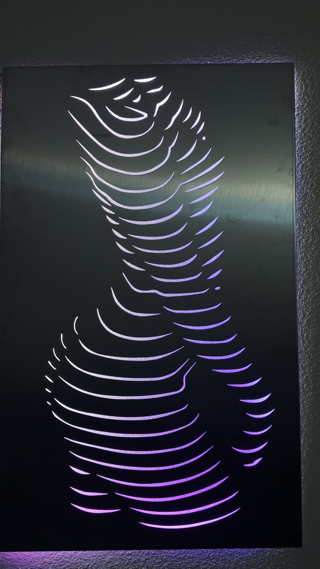 Girl Esquisse - Cadre Aluminium ep 3mm  (1000x650) bande led néon cob 5m