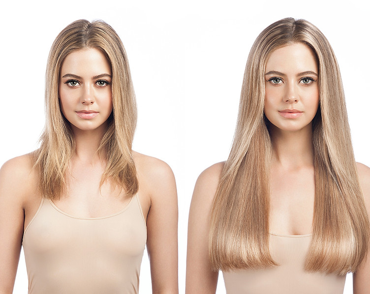 blonde-clip-in-hair-extensions-before-an
