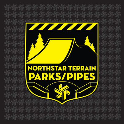 Allyance Design Northstar Terrain Parks & Pipes Logo creation of snowboard rails and jump.