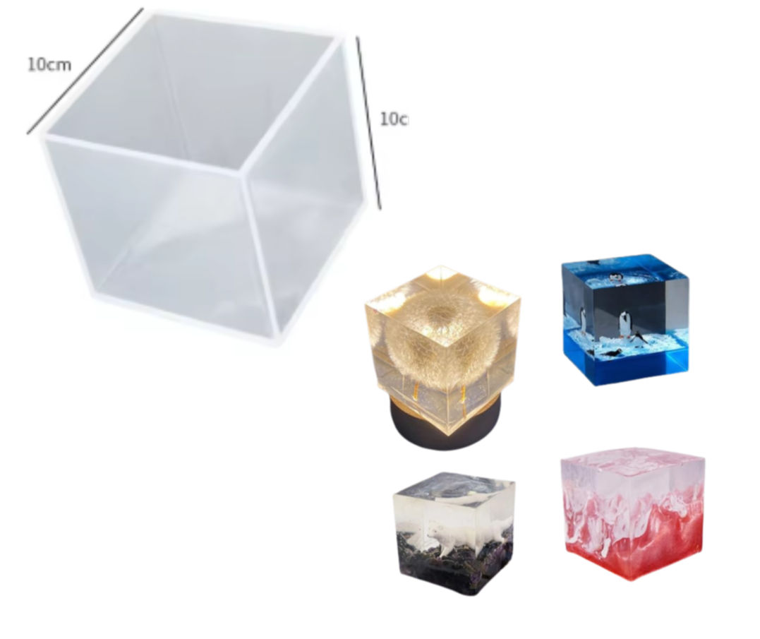 Molde cubo Medidas 10cm x 10cm Aprox