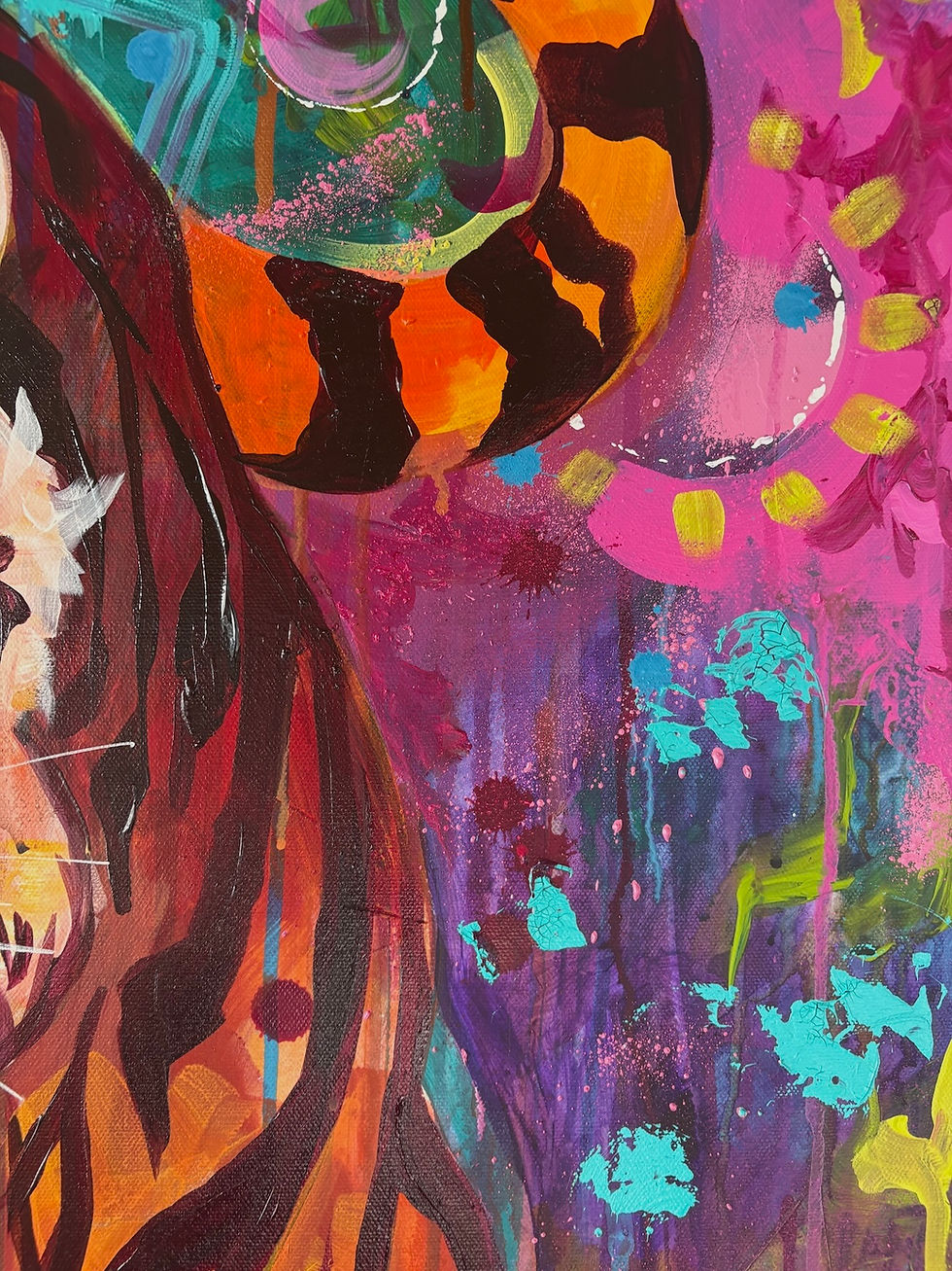 Thumbnail: 'Chance' Bengal Tiger Original Acrylic Painting