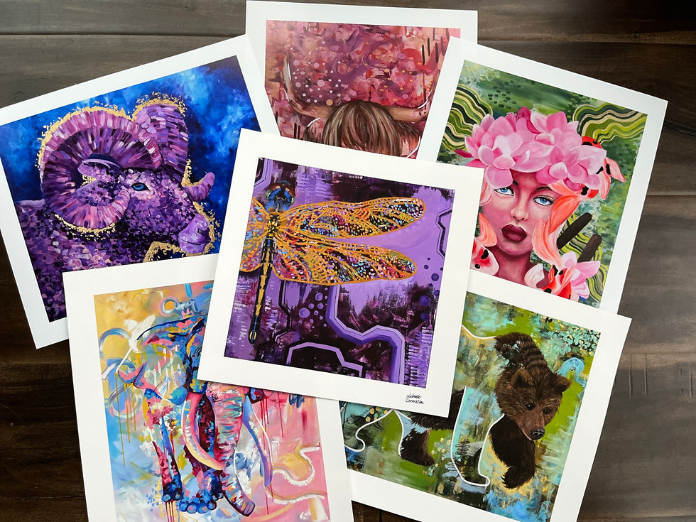 Thumbnail: 'Whimsical Wonder' Pink Elephant Fine Art Print