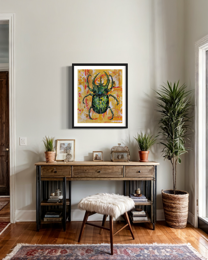 Thumbnail: 'Hercules' Beetle Fine Art Print