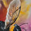 Thumbnail: 'Bumble Berry' Bumble Bee Original Acrylic Painting