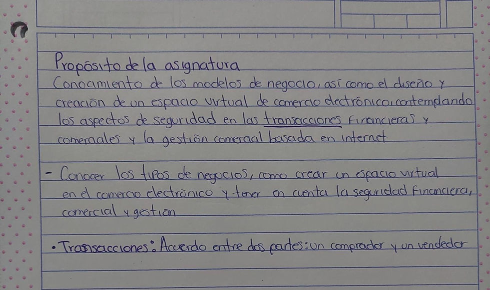 Propósito de la asignatura