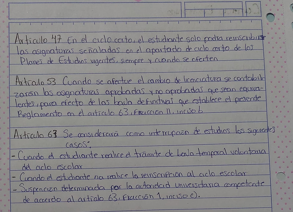Reglamento escolar