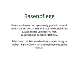 Rasenpflege