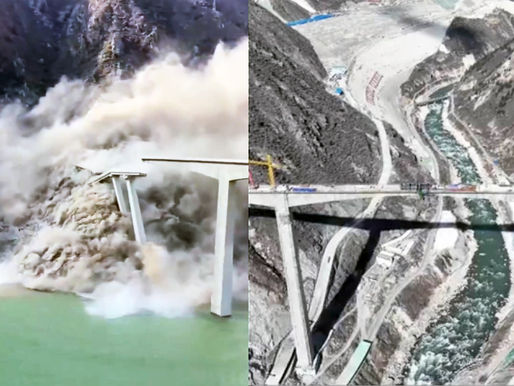 Ponte de 758 metros na China desaba meses após inauguração; veja vídeo