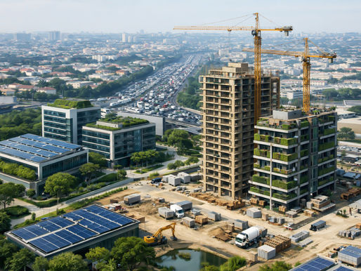 Construção brasileira emite sete vezes menos CO₂ que a média global