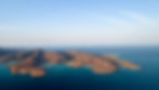 Aerial panoramics from Espiritu Santo Island, Baja California Sur, Mexico.
