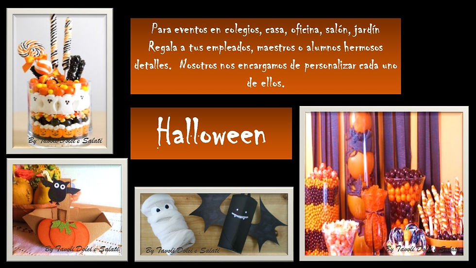 Halloween, Mesas y recuerdos