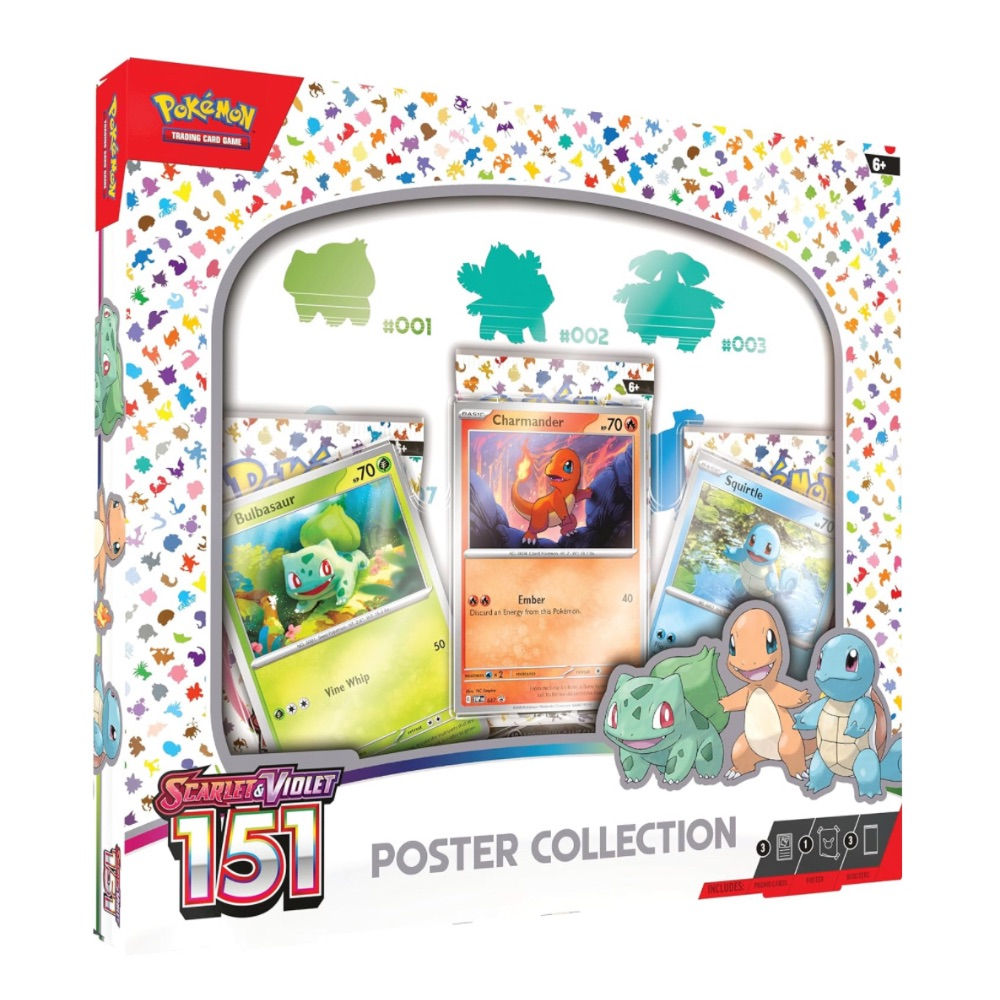 Poster Only* Pokemon TCG: Scarlet & Violet 151 Poster Collection Box