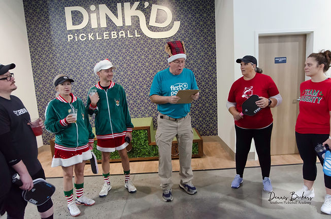 tournament director giving player instructions