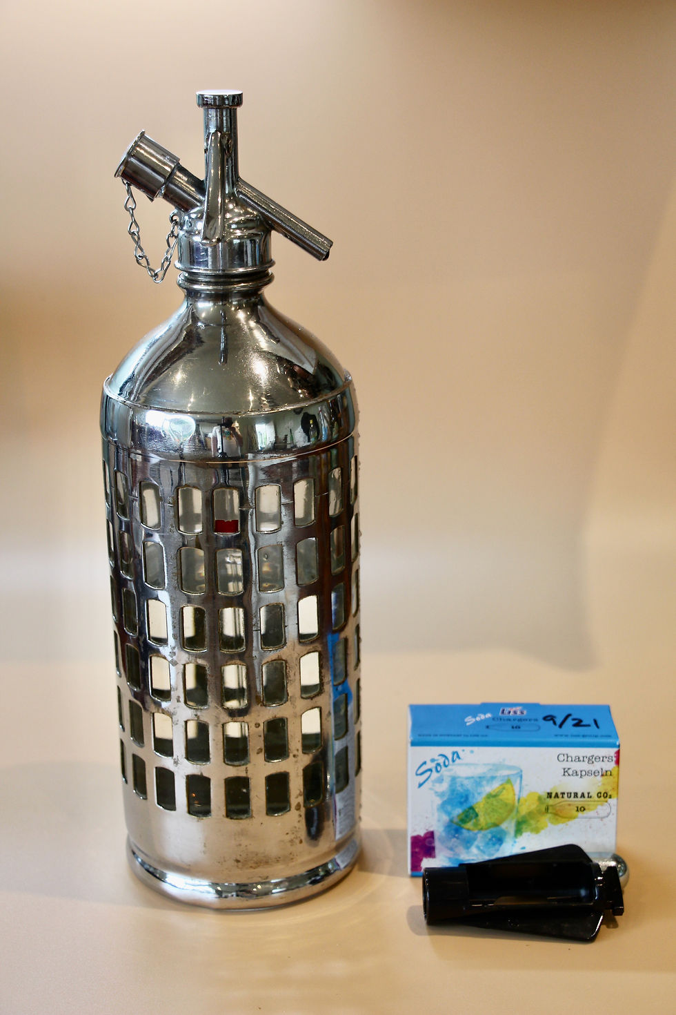 Thumbnail: French "Carafe" Sparklets Soda Syphon - film prop