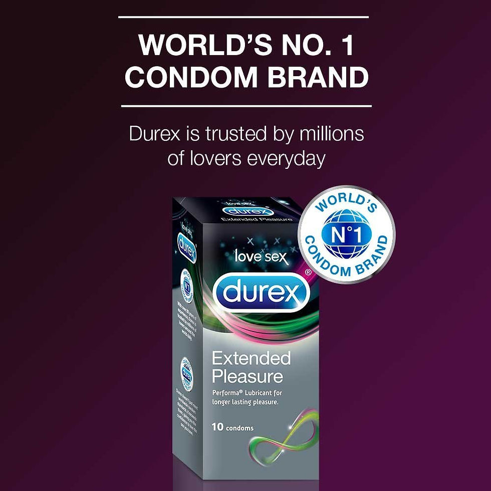 Thumbnail: Durex Condom - Extended Pleasure (Pack of 10 or 1)