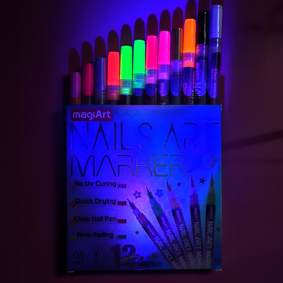Thumbnail: Nail Art Marker - Precision Tip - Neon Colours UV Glow