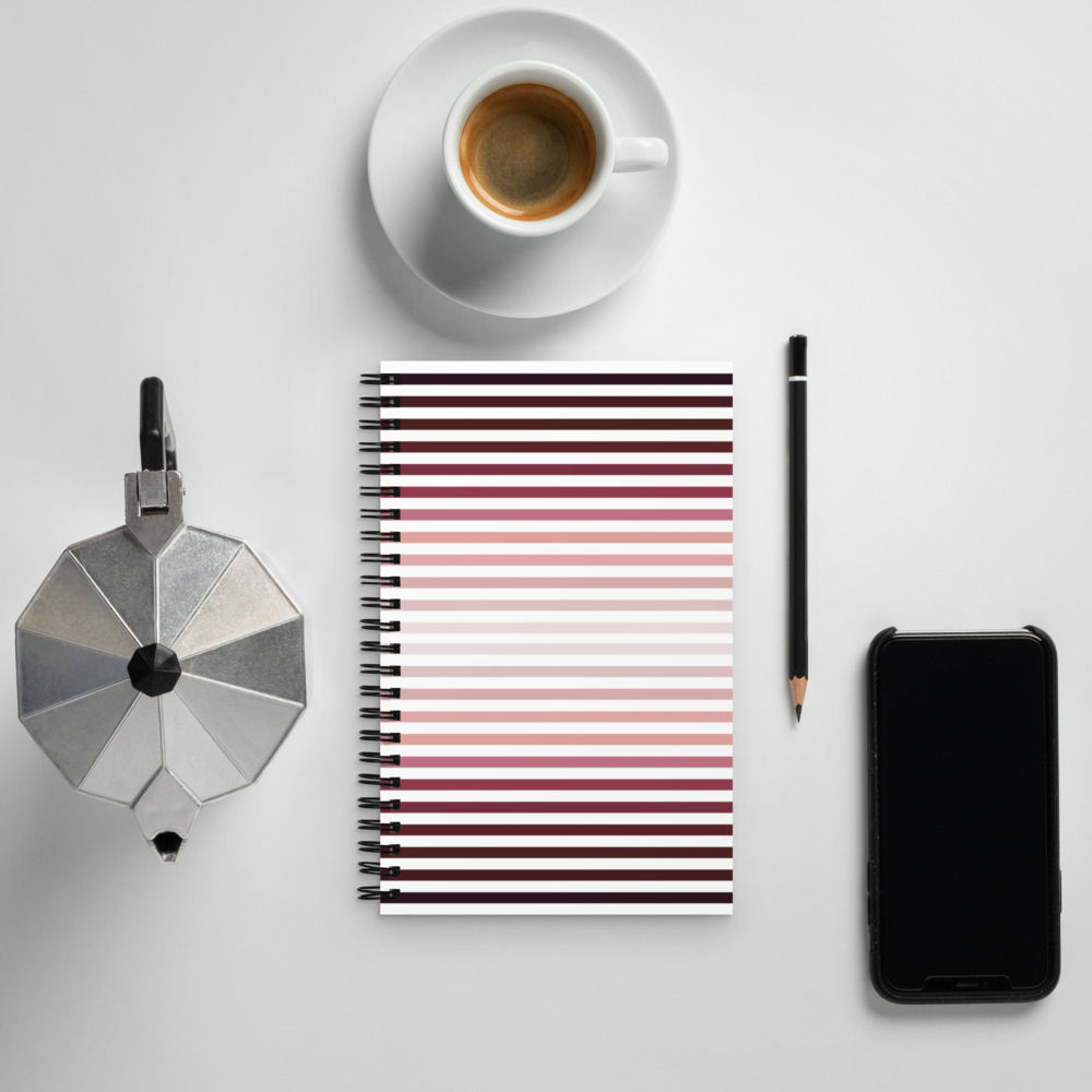Multifaceted Creative Gradient Spiral notebook