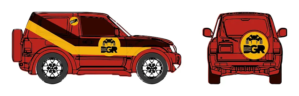 Desert Ghost Racing vehicle decal concept
