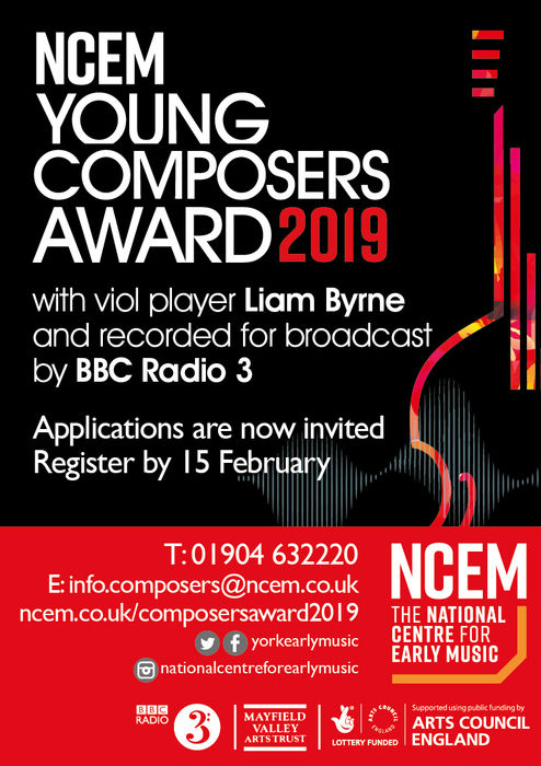 Young Composers Award Poster 2019
