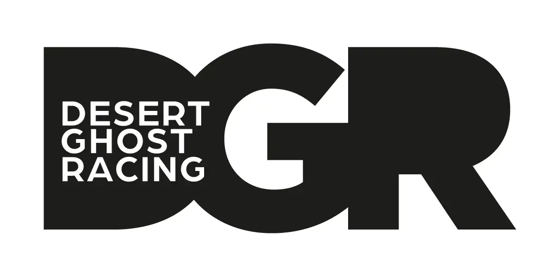 Desert Ghost Racing landscape logo without icon