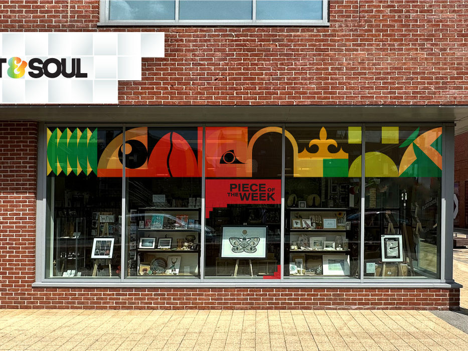 Art&Soul Beverley Side elevation featuring Box Sign and window Vinyls