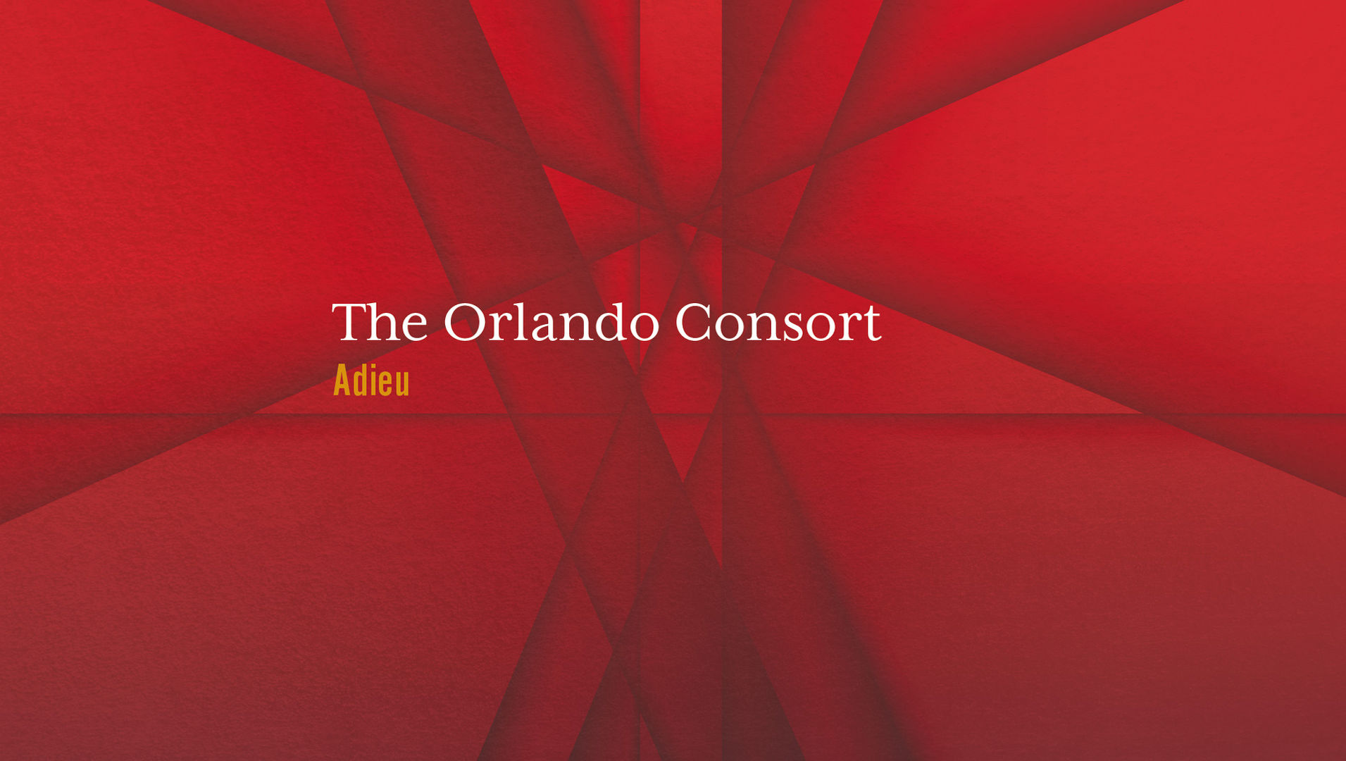 Christmas Online The Orlando Consort: Adieu