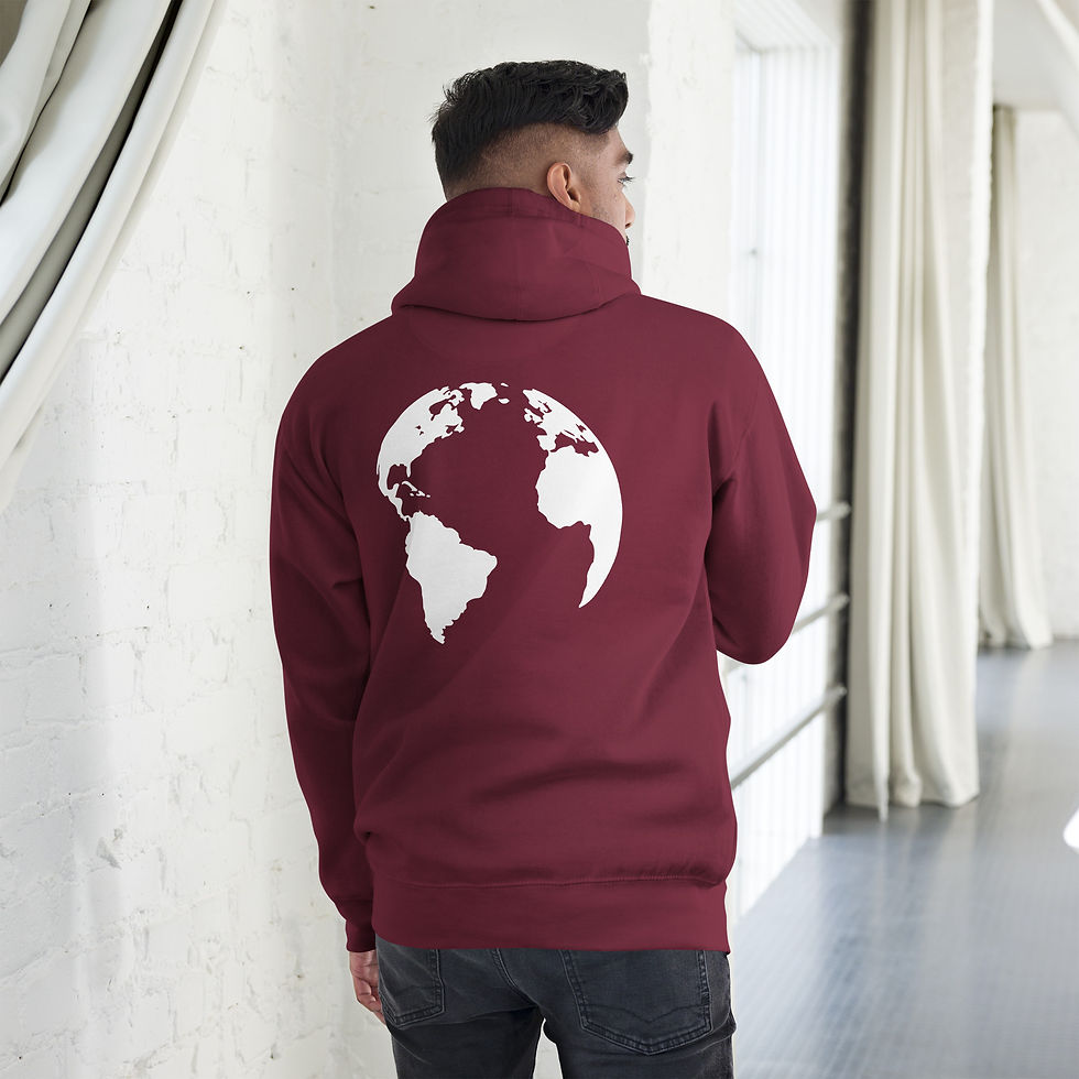 Thumbnail: Heart On My Sleeve, World on My Back - Unisex Hoodie