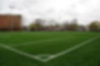 View from the corner kick section of the soccer field