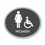 Thumbnail: ACCESSIBLE WOMEN'S RESTROOM ADA BRAILLE SIGN, 9"X10-3/4" ELLIPTICAL SERIES