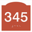 Thumbnail: CUSTOM ROOM NUMBER ADA BRAILLE SIGN, CROWN SERIES, 4X4"