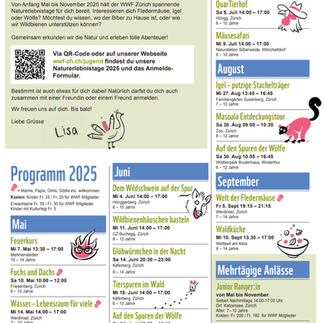 Programm Naturerlebnistage WWF 2025