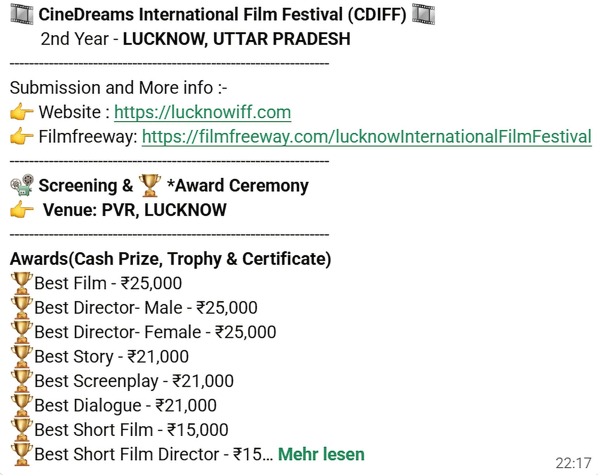 prizes in Lucknow - India