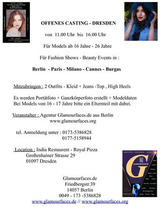 Offenes Casting in Dresden