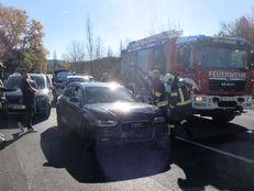 Auffahrunfall mit vier Fahrzeugen