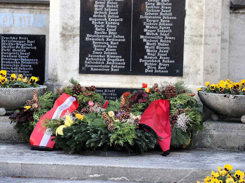 Kranzniederlegung und Totengedenken
