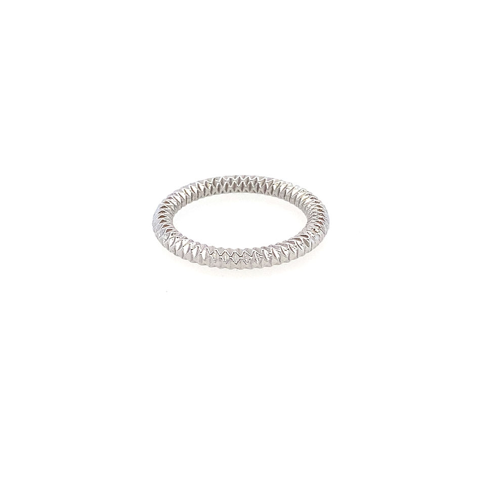 Miniaturbild: Ringe mit geometrischem Muster aus recyceltem Sterling 925 Silber