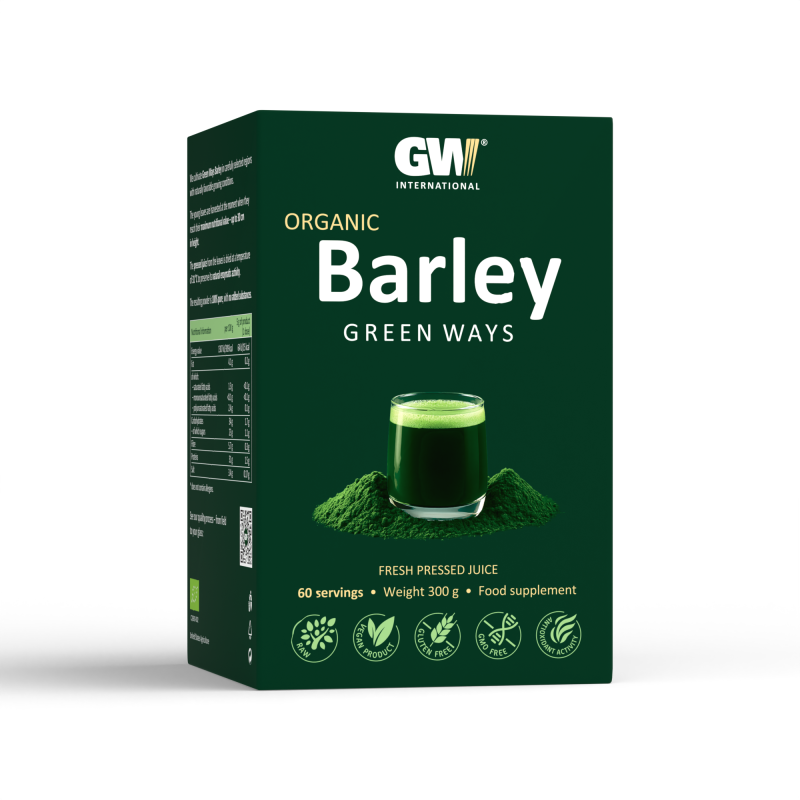 Young Barley in powder form, 300 grams, around 60 servings, ready to buy, button below this picture