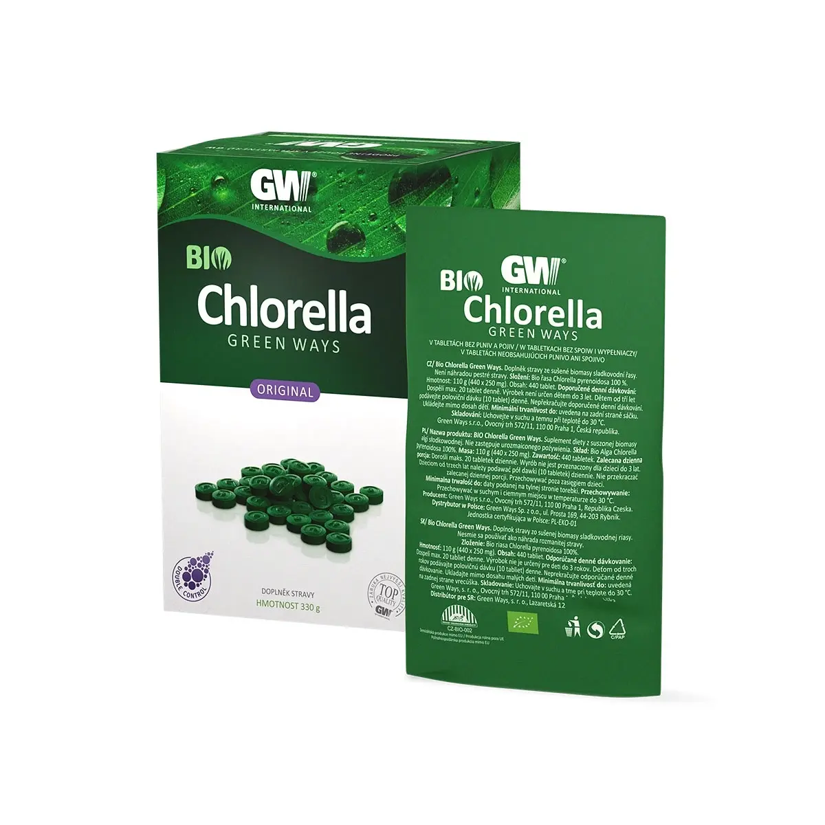 BIO CHLORELLA 1320 Tablets - 330g | Green Ways