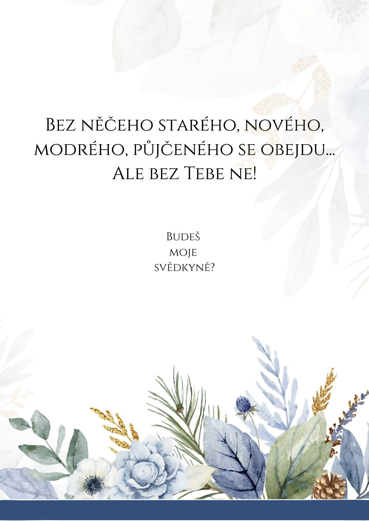 Stírací los - družička/svědek - č.1