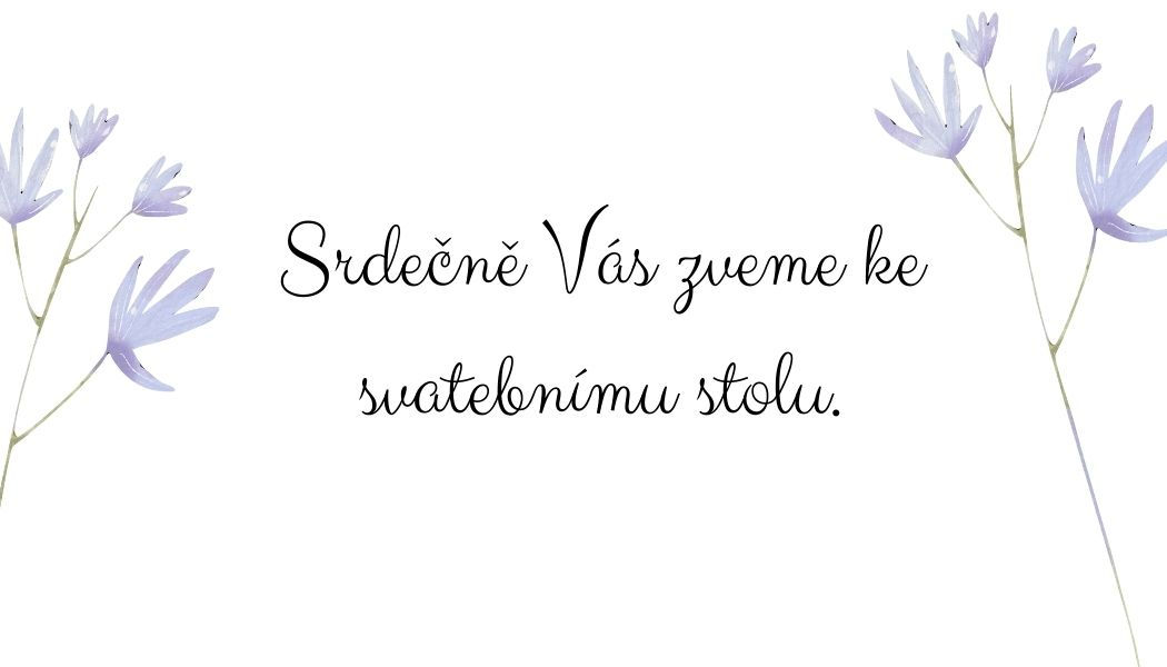 Pozvánka ke svatebnímu stolu č.69