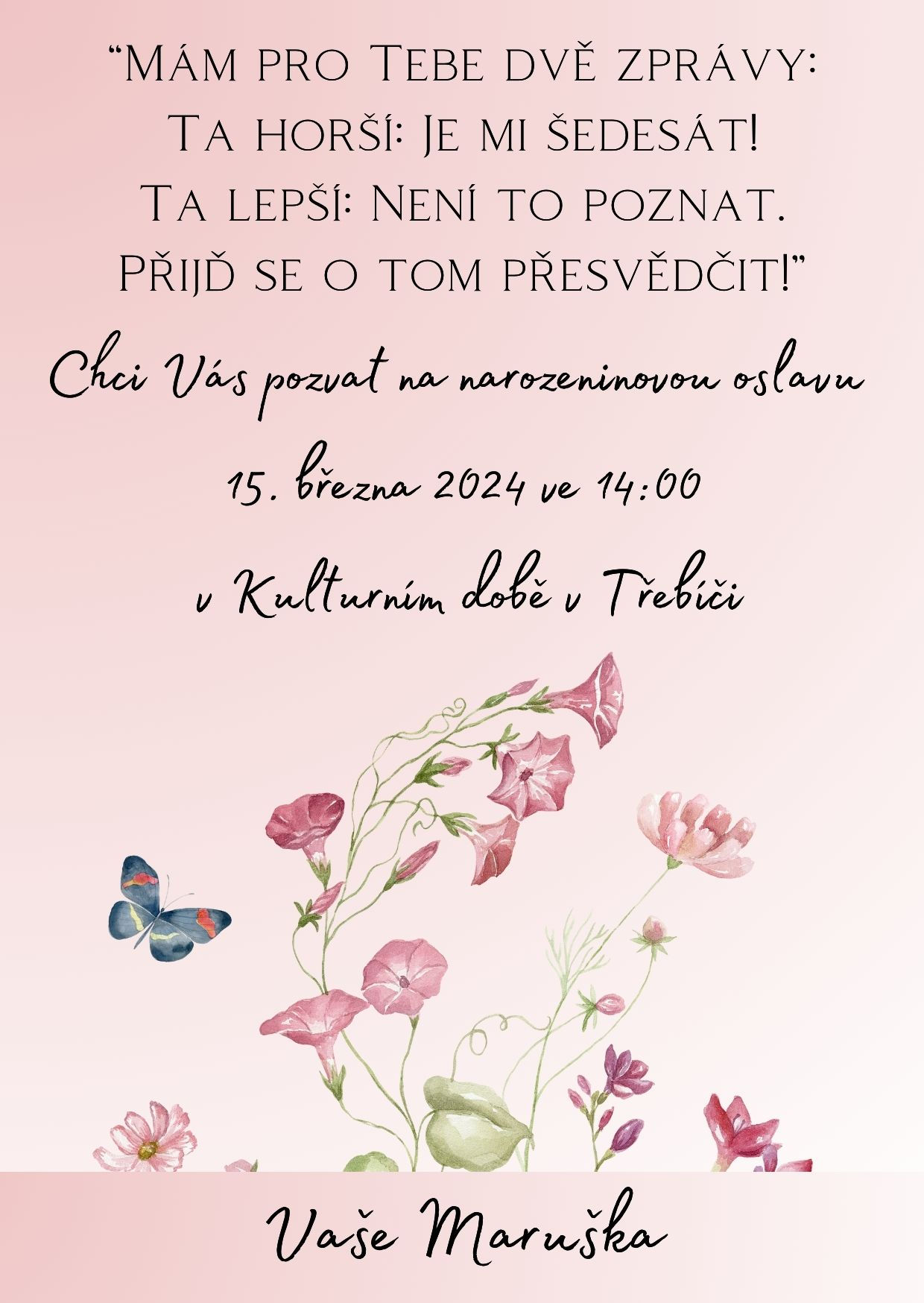 Narozeninová pozvánka č.11