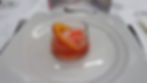 Sorbet am Tisch
