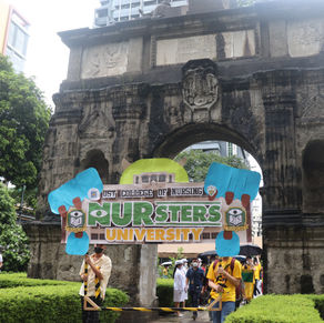 UST nursing sophomores and juniors convene for Homecoming Walk 2022