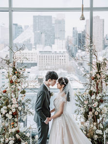 Penthouse Wedding Design in Winter   